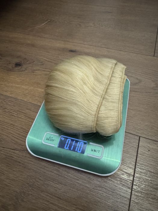 Естествена руса коса / екстеншъни на треси 58см