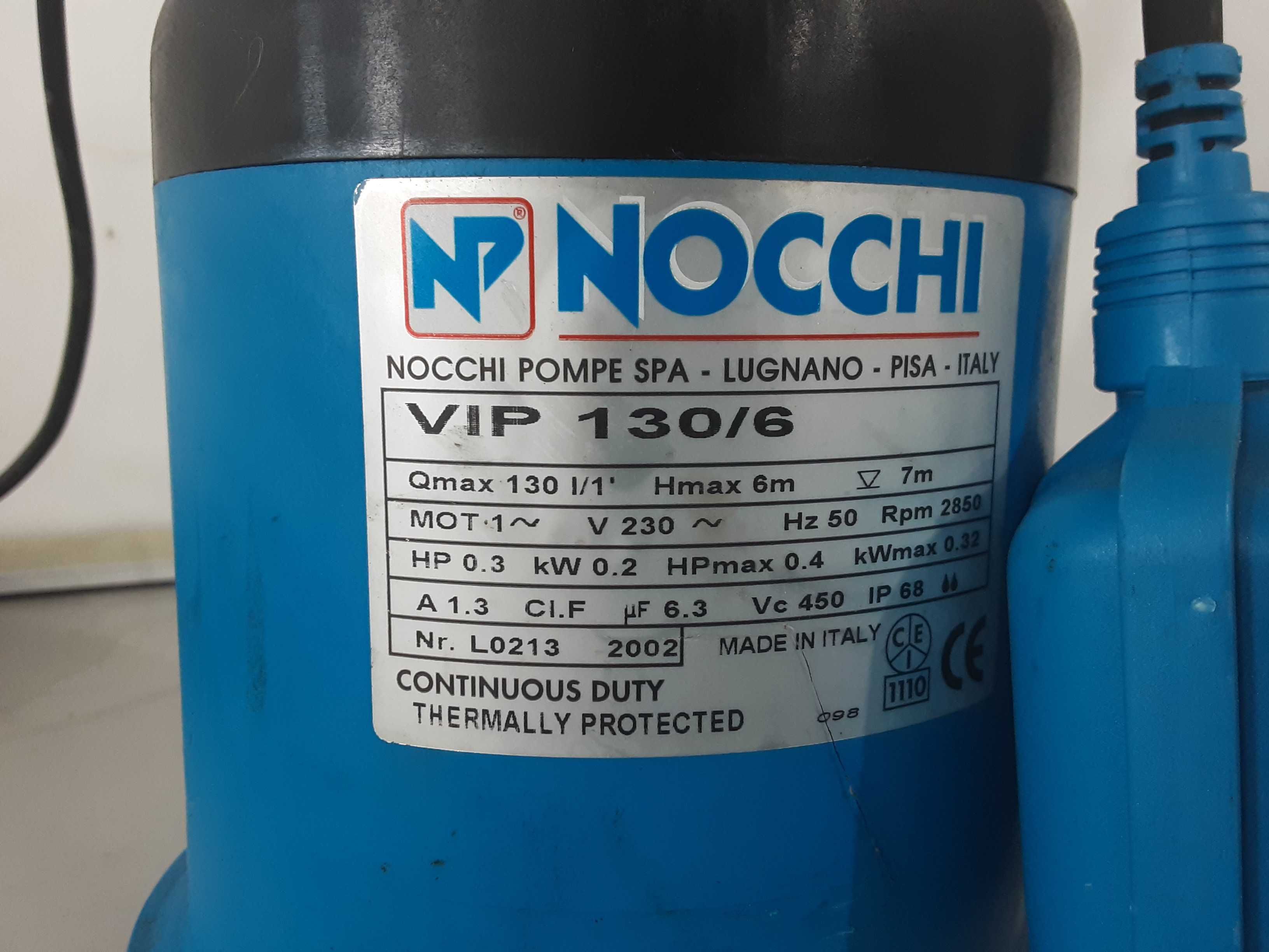 Помпа потопяема - NOCCHI 200 W