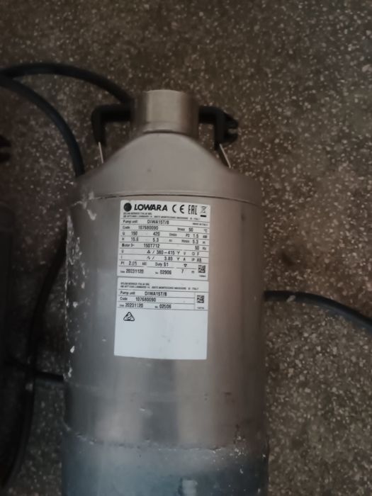Pompa submersibila LOWARA DIWA 15T/B