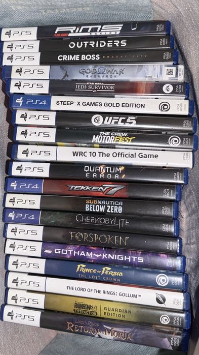 18titluri, 15 ps5 ,3 ps4