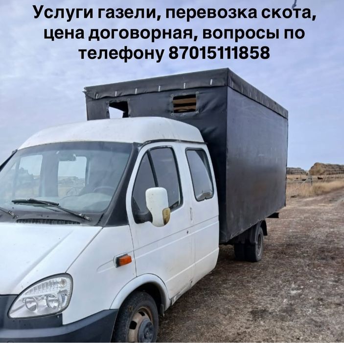 Услуги газели, перевозка скота