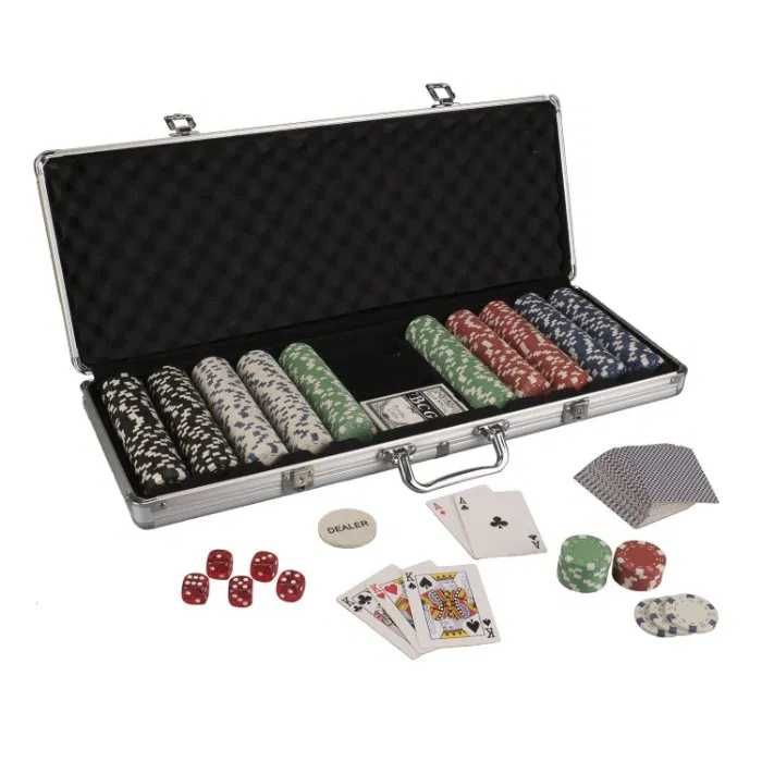 Poker set chips 300/500 jetoane 11,5g profesionale