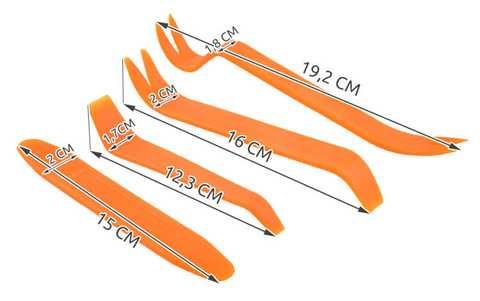 Set 4 unelte pentru indepartarea tapiteriei si pieselor plastic masini