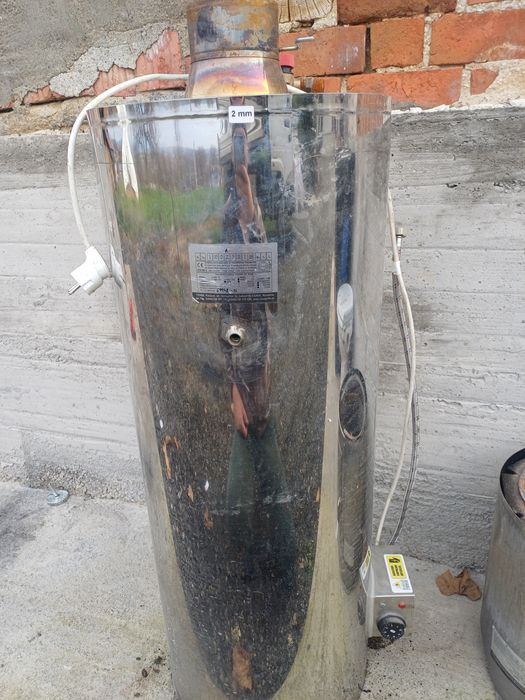 Boiler inox pe lemne