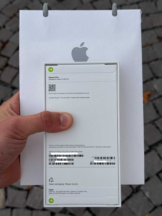iPhone 17 Pro, 512GB, Silver NOU SIGILAT cu factura APPLE