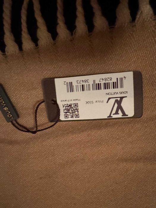 Louis Vuitton-Зимен двулицев дамски чисто нов шал