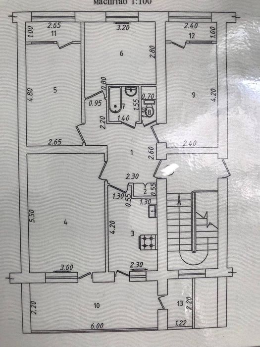 Ц-2 4/4/4 Кирпич балкон-2/6 96квм Срочно