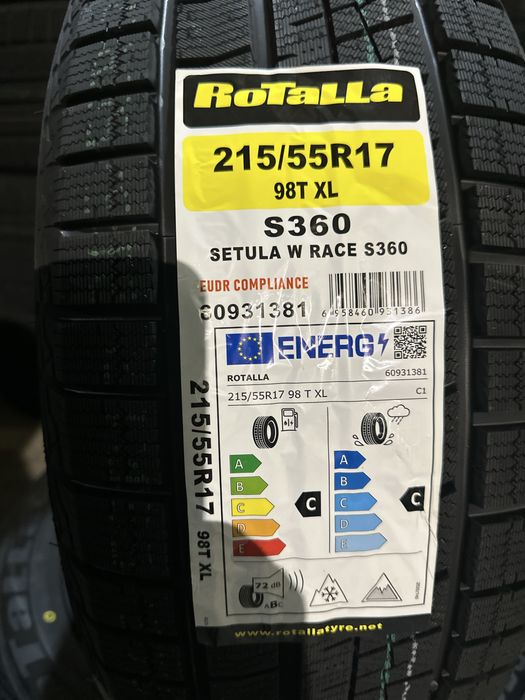Нови Зимни Гуми ROTALLA S360 215/55R17 98T XL НОВ DOT БОРД 2155517