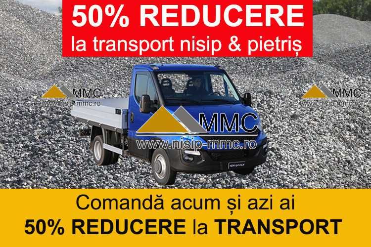 Nisip, Pietris, Piatră Concasată 50% REDUCERE la livrare in S 1, 2, 3