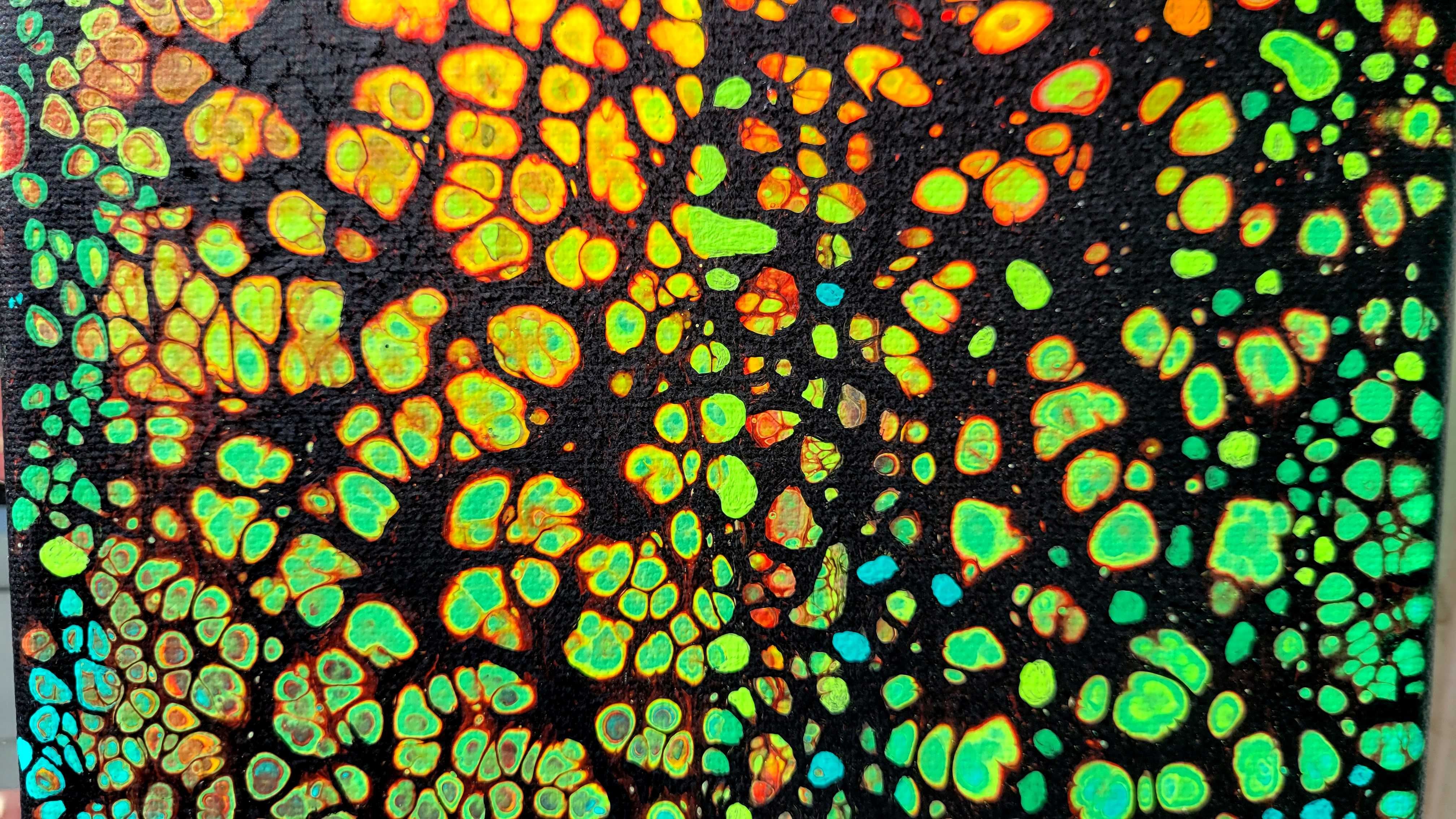 Picturi abstracte "Celule la microscop"