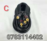 Cablu-Cabluri RCA pt tub de bass-subwoofer-statie-amplificator-AUTO-HQ