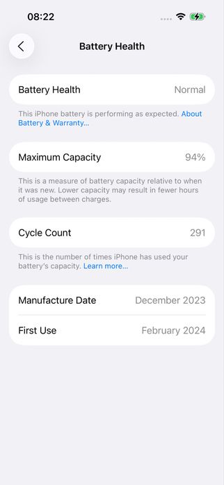 Iphone 15 pro 256GB Black Titanium