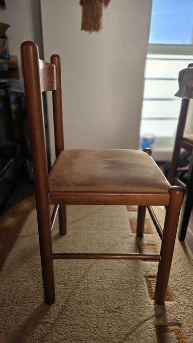 Scaun bucatarie / living fix Toronto, tapitat, nuc - 4 buc.