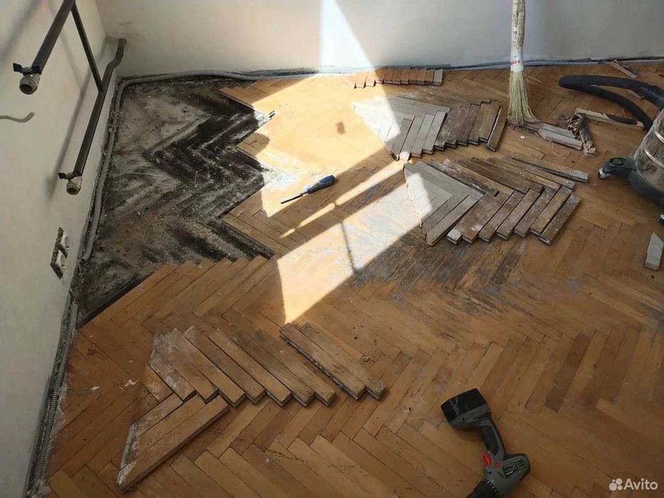 Шлифовка паркета и покрытие лаком под ключ| Shlifovka pol parket