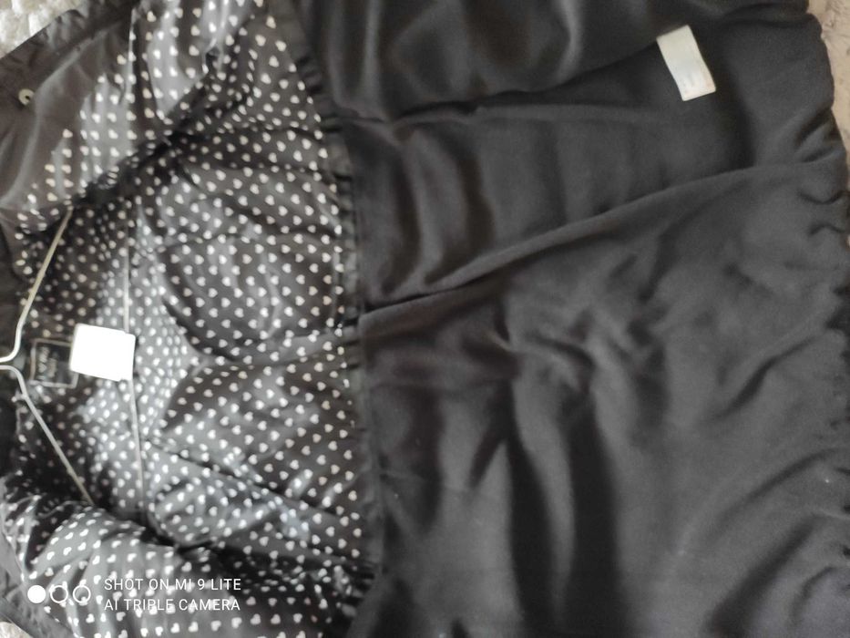 Детско черно яке за момиче 11-12 години NEXT