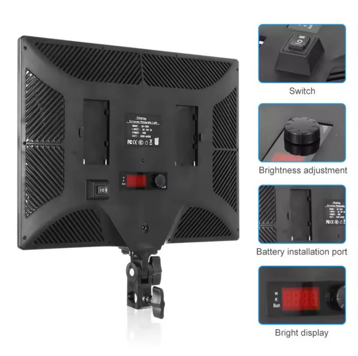 Проф. Диодно осветление. Видео. фото. Грим. подкаст. влог. лед. камера