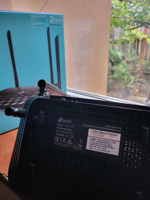 Router TP-Link Archer A6 V2 AC1200