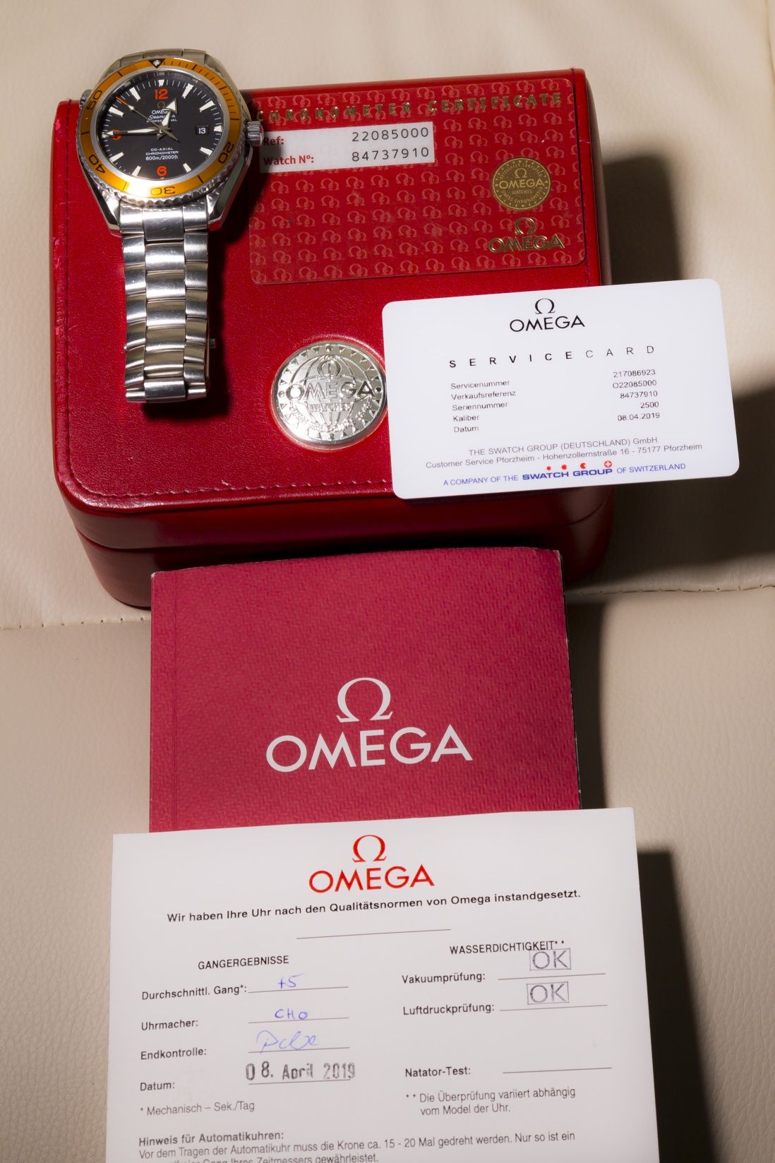 Vand ceas Omega Seamaster Planet Ocean 45,5 mm, 2208.50.00