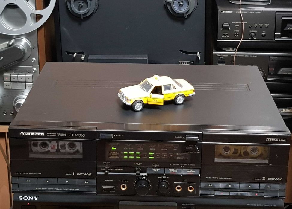 Casetofon Deck Stereo Vintage PIONEER CT W510 BLACK (Made in Japan)