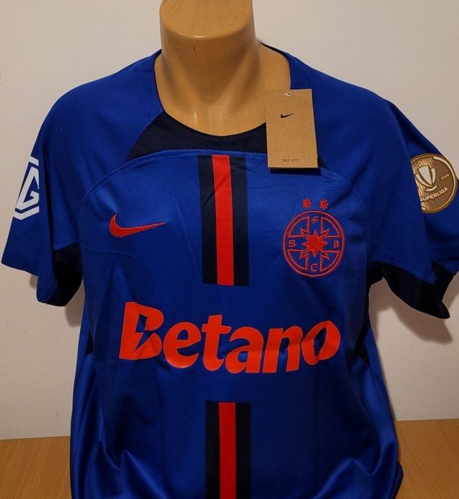 Tricou Gele Fcsb cu patch Superliga de colecție sau cadou etc