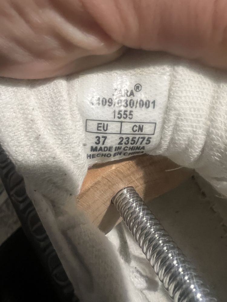 Adidași din piele naturală, mărimea 37,Zara