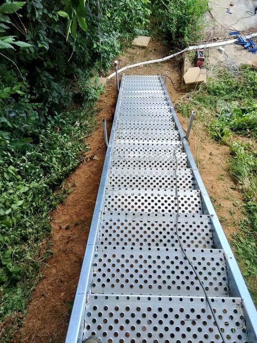 Scara metalica zincata 4mm de incendiu