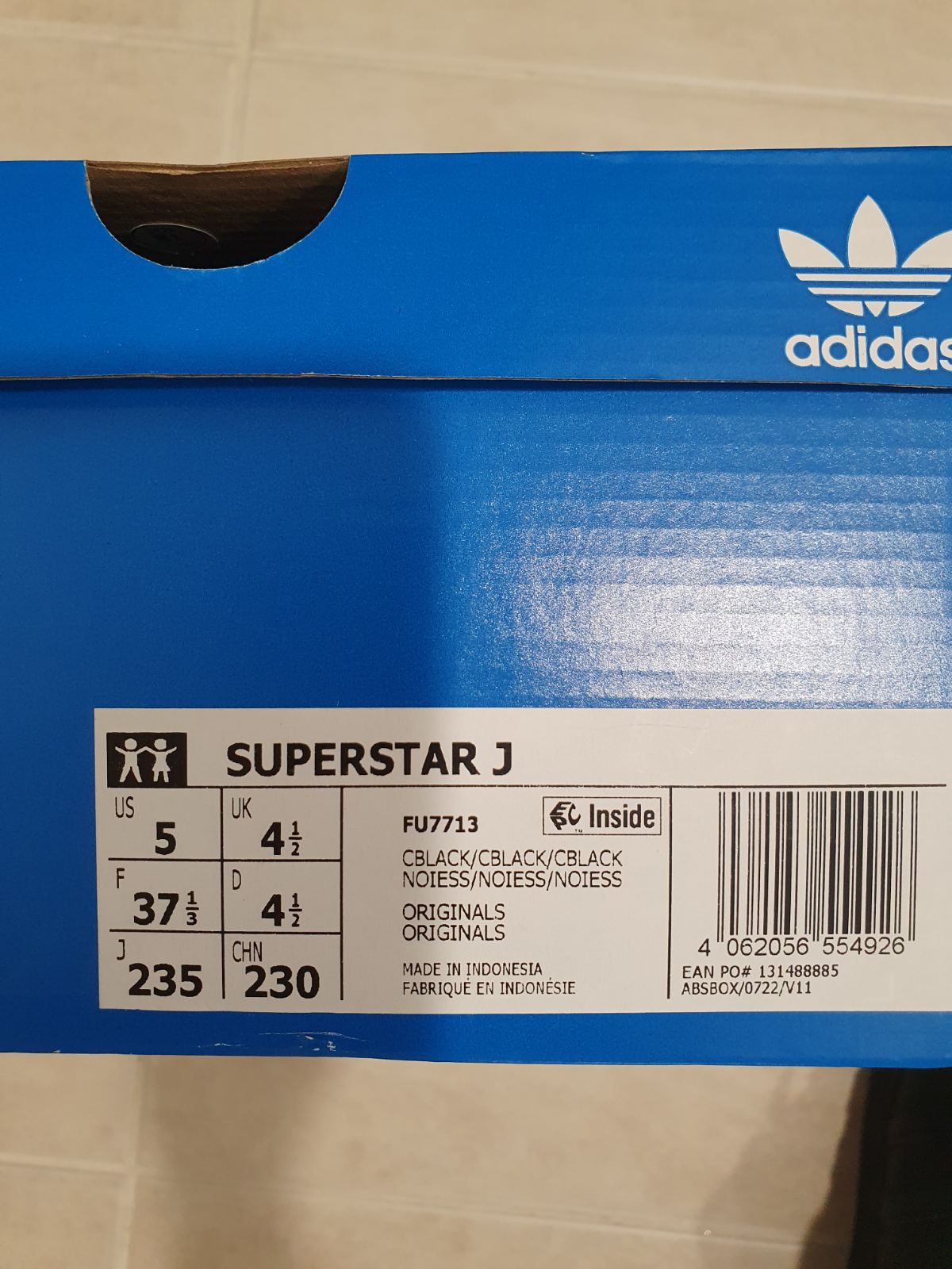 Adidas черни сникърси естествена кожа 37 номер Superstar shoes