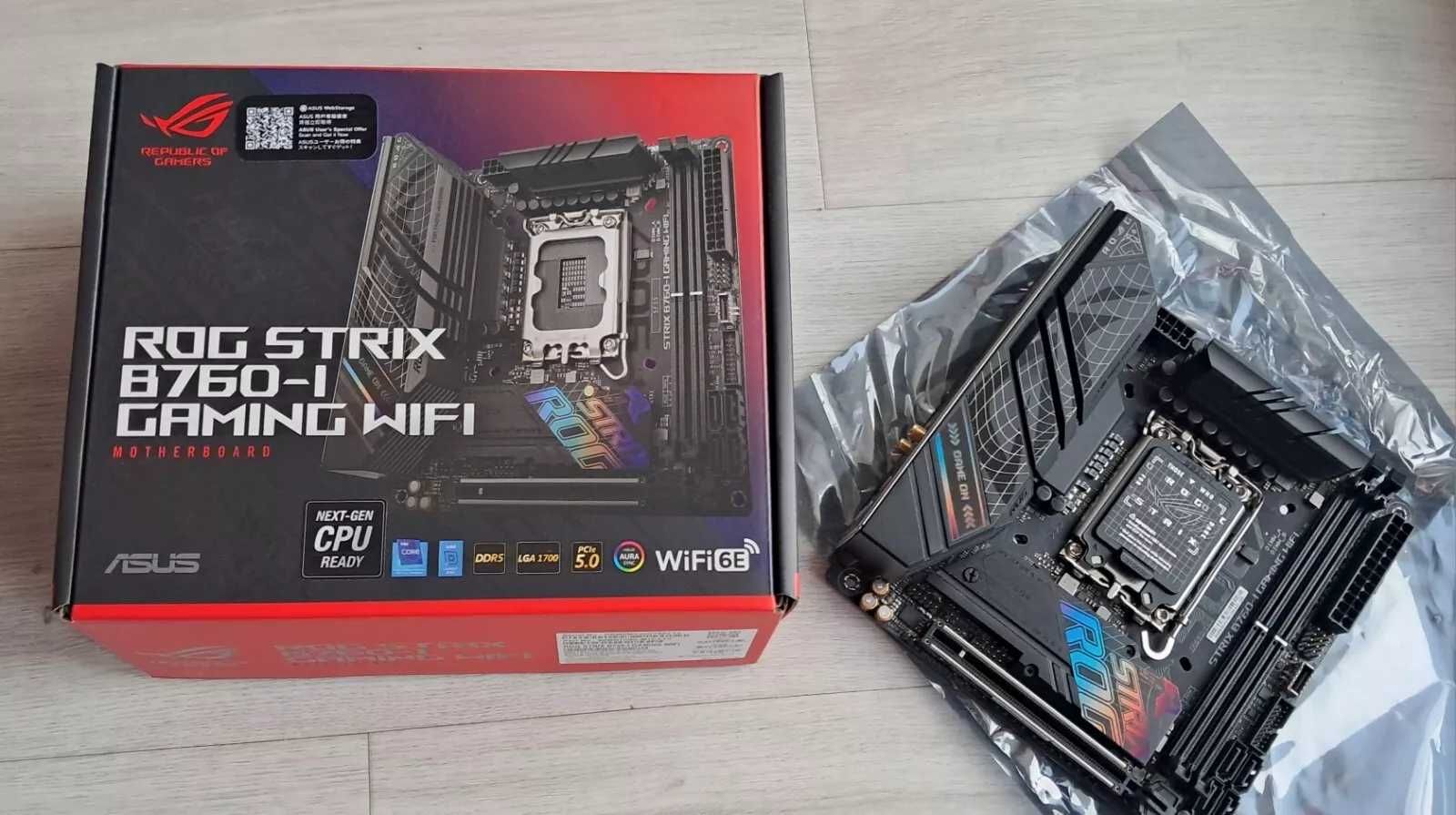 Дънна платка ASUS ROG STRIX B760-I Gaming DDR5 WIFI mini ITX