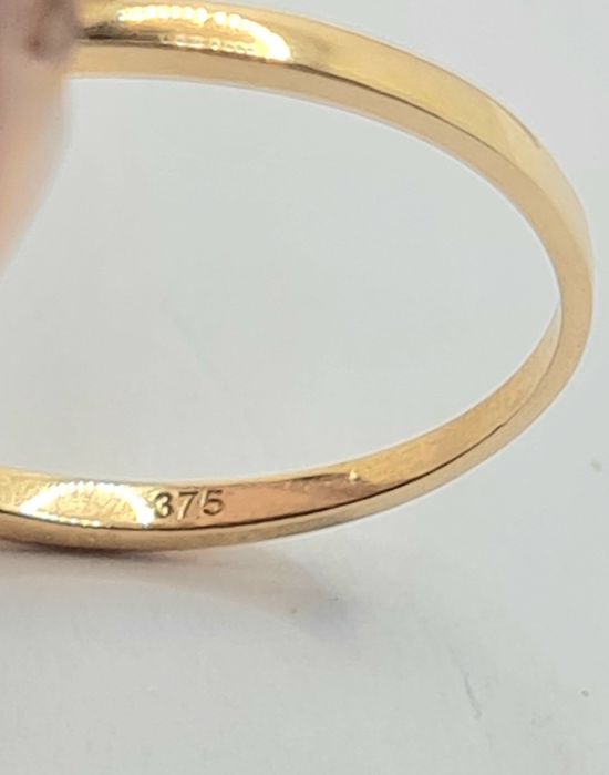 Inel din aur alb/galben de 9k cu diamant