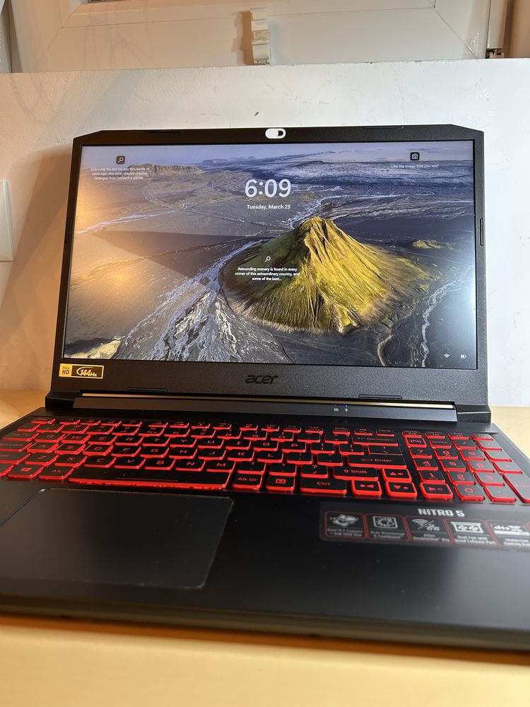 Laptop Gaming Acer Nitro - 144Hz - RTX 3050 TI - i5-11400H - 16 GB RAM