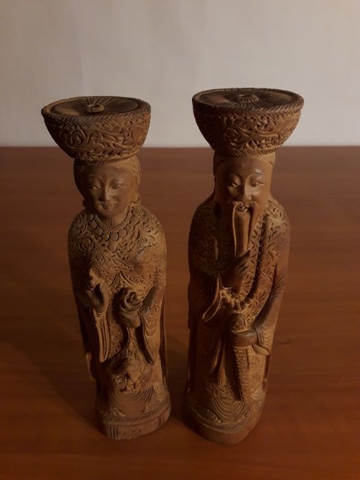 Sculpturi Asiatice Vechi, Imperiale, in Lemn pretios de Santal