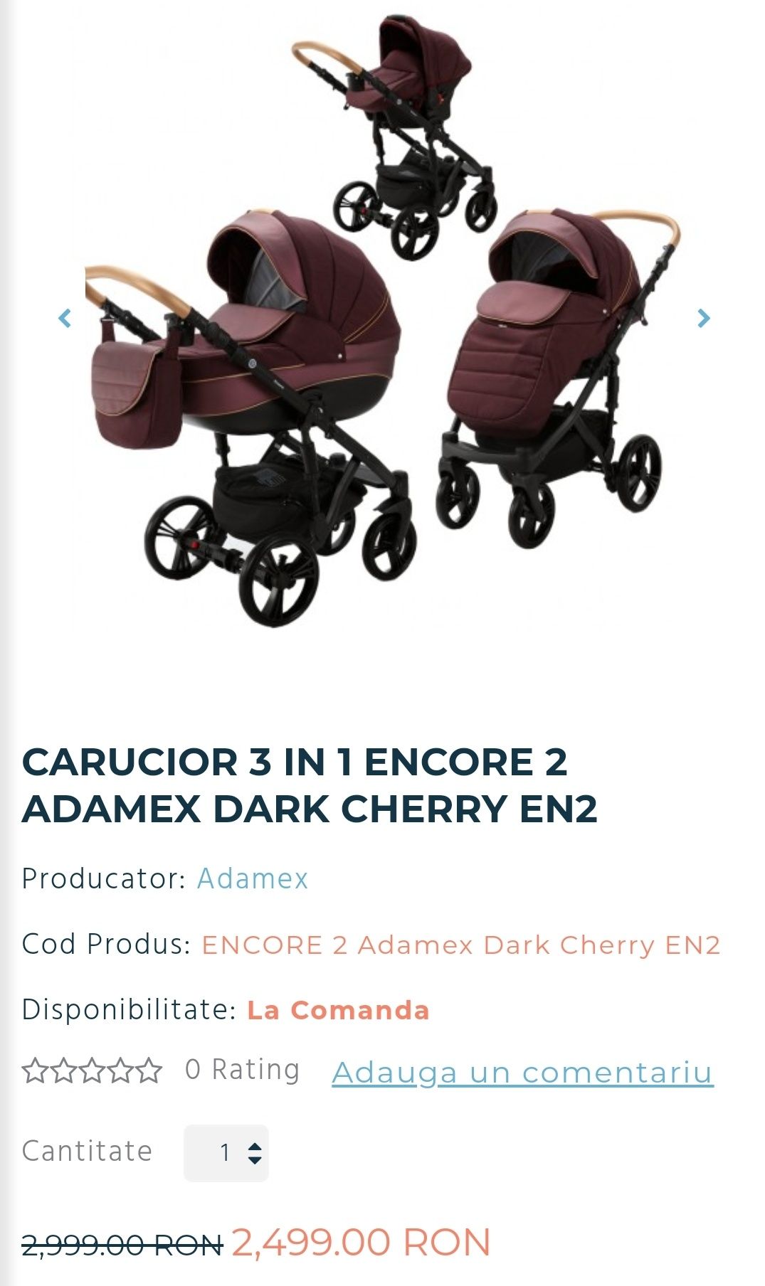 Carucior Adamex Encore  3 in 1