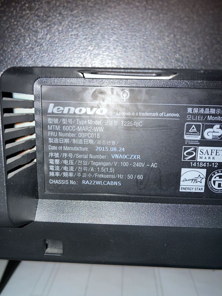 Monitor Lenovo LED + docking station