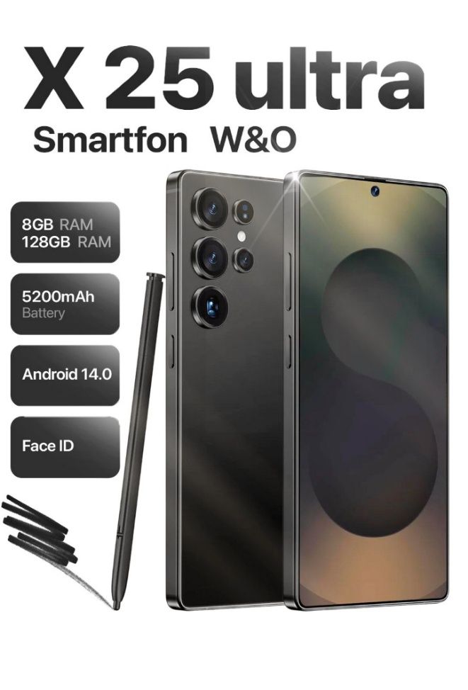 Smartphone W&O × 25 ultra 8/128 gb NEW