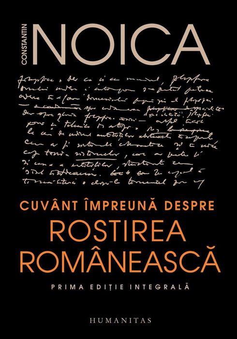 Noica Cuvant impreuna despre rostirea romaneasca