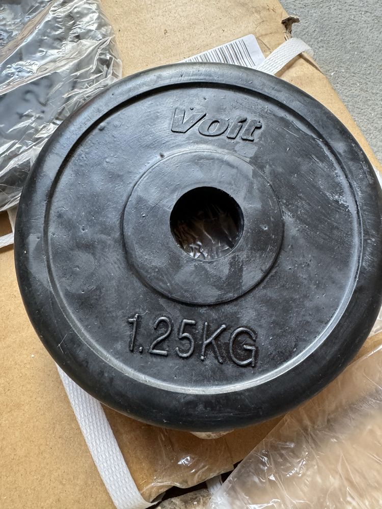 Disc cauciucat Vlot 1,25 kg pentru gantere
