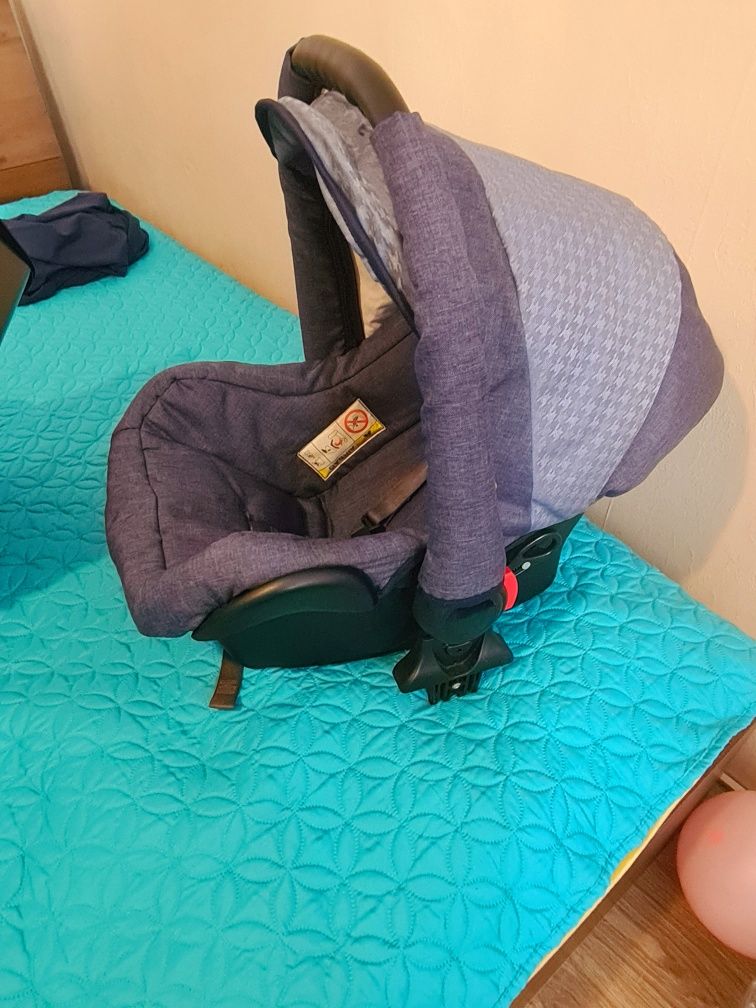 Бебешка количка 3в1 Lorelli Mia Light&Dark Blue