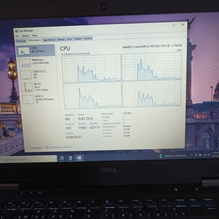 Laptop ultrabook Dell Latitude E7440, i3-4010U ,8 GB ,ssd 128 GB ,14"