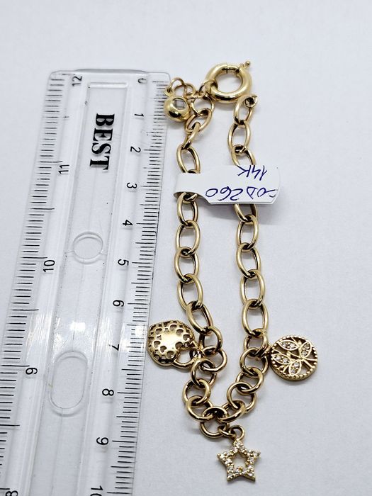 Vand bratara din aur 14 k 7.56 g cod 260