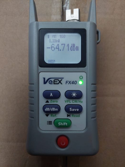 Veex fx40 PM2 powermetru fibra optica Tester fibra optica