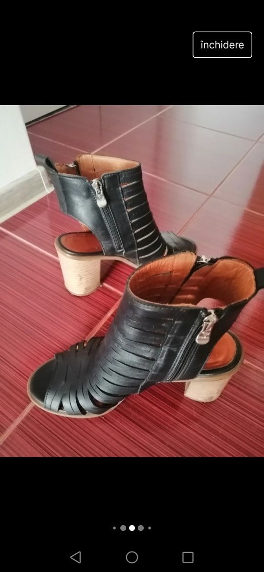Sandale din piele naturală mărimea 38 Enzo Bertini.