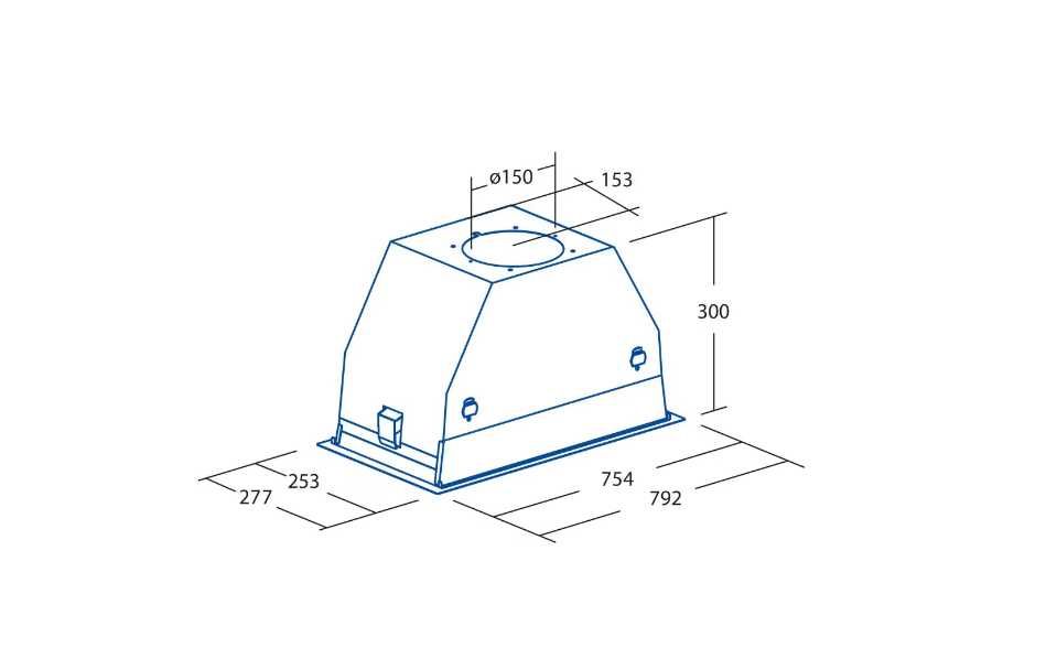 Абсорбатор за вграждане Cata GC Dual A75 BK