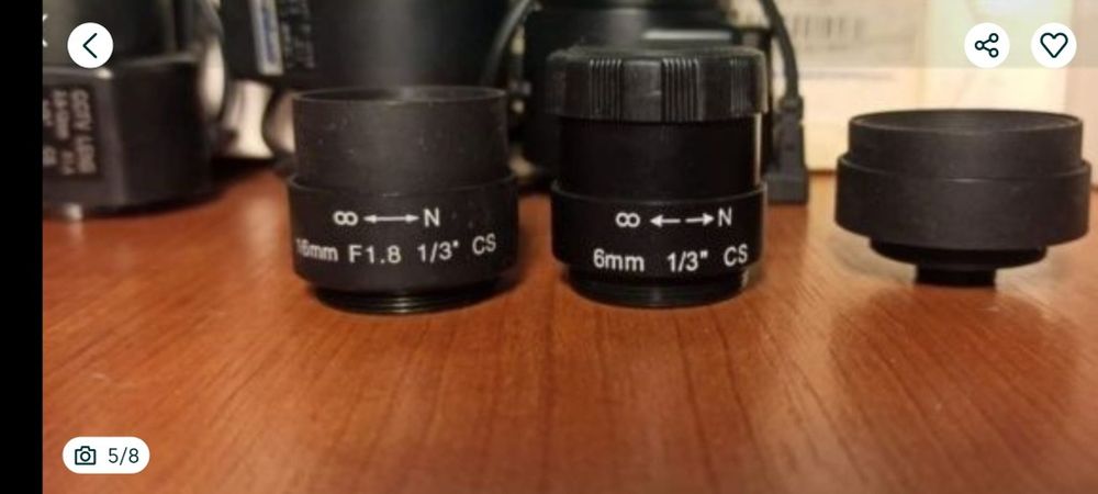 Obiective camere supraveghere CCTV , fix , manual și autoiris