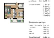 Studio | 50.64 mp utili | 400 m de Metrou Berceni | Ideal Investitie