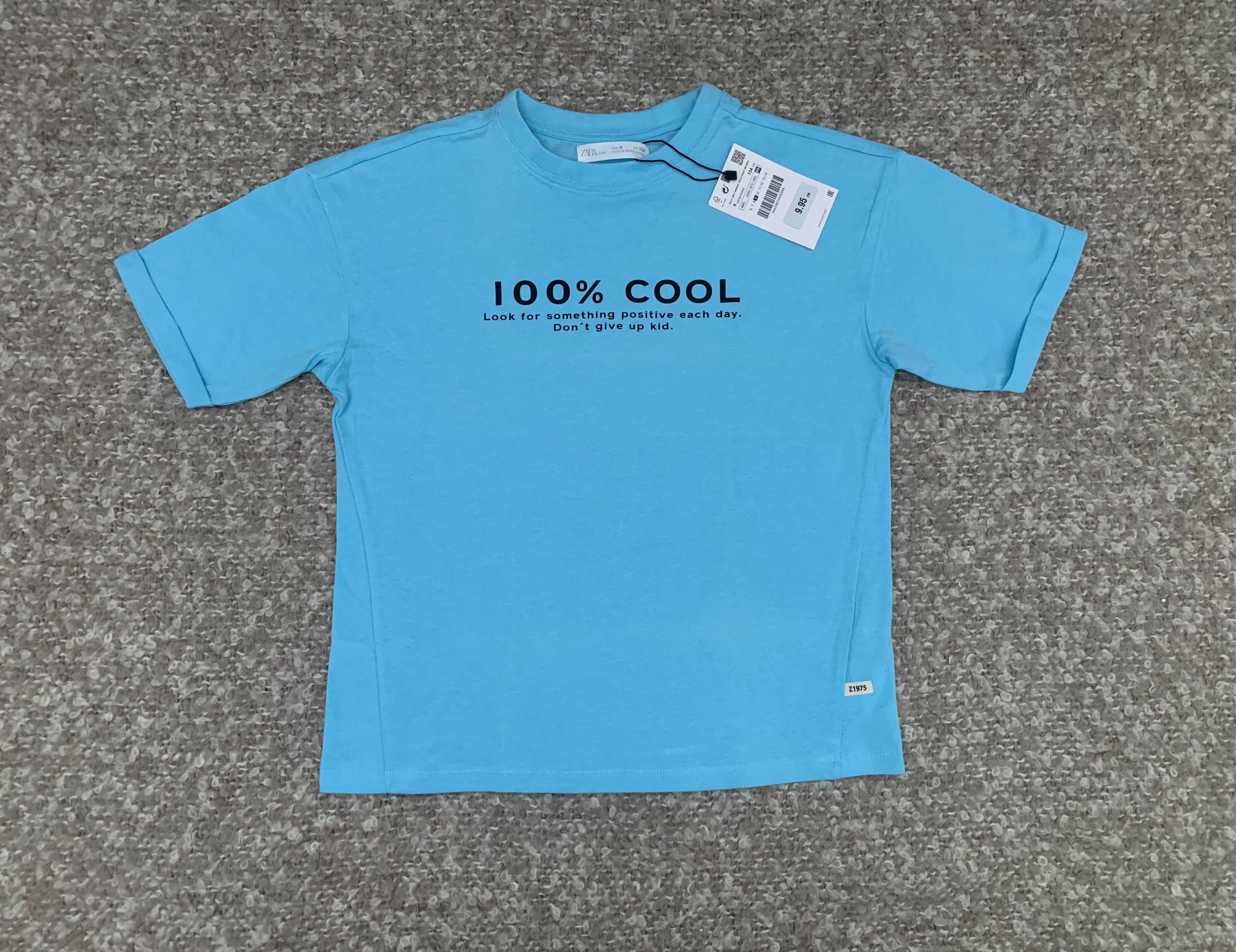 Сет от нови тениски за момче H&M & Zara - размер 134/140 см