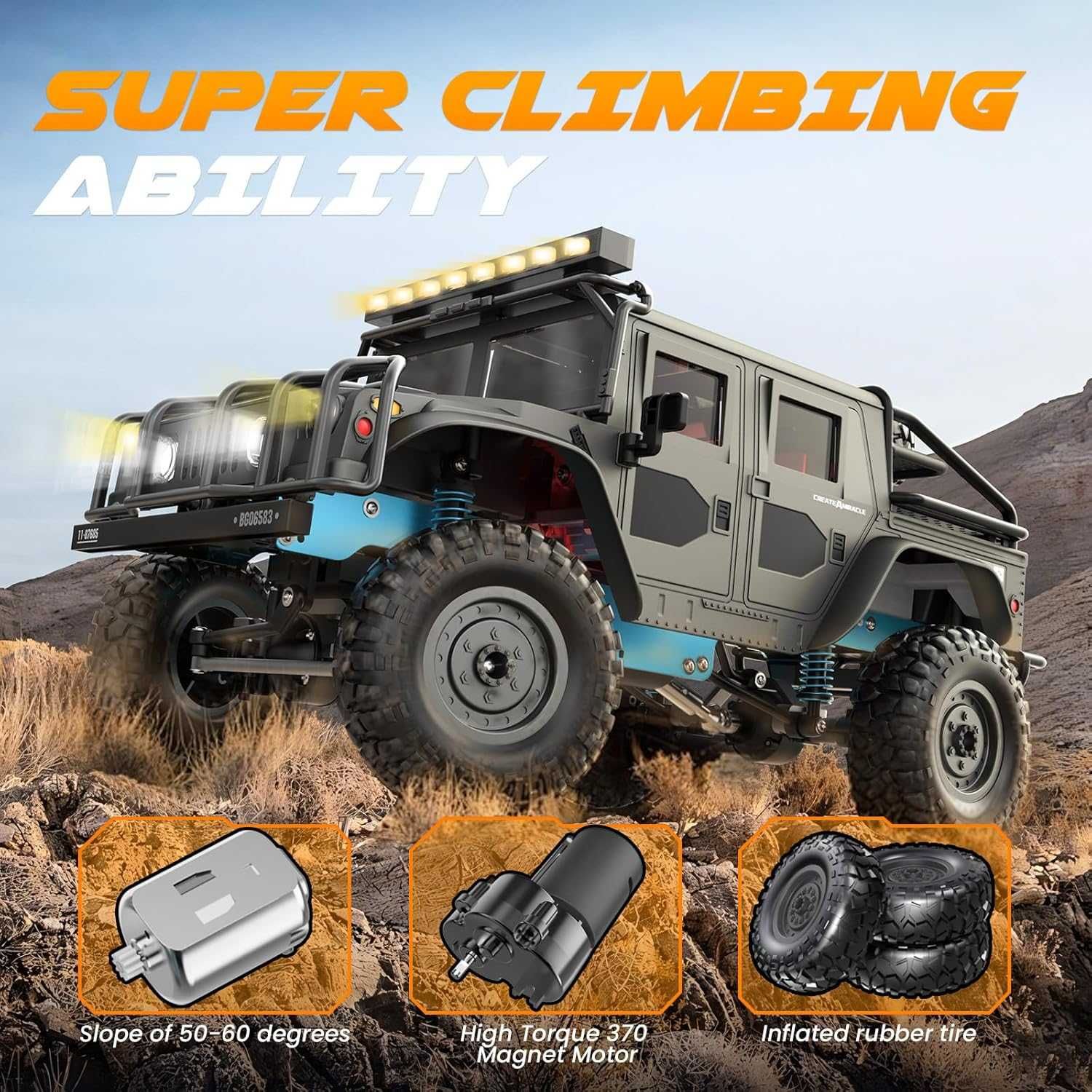 SIMREX Джип 1/12 20 км/ч, 4x4, 30мин бат.2.4GHz