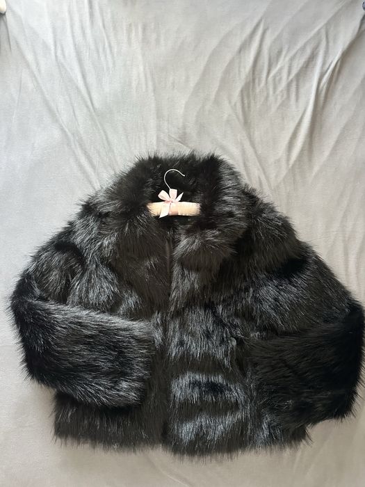 Дамско палто с косъм