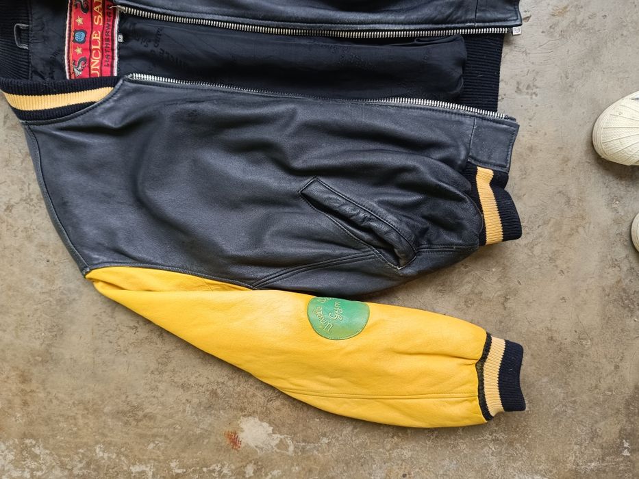 Uncle Sam мъжко кожено яке винтидж уникално М