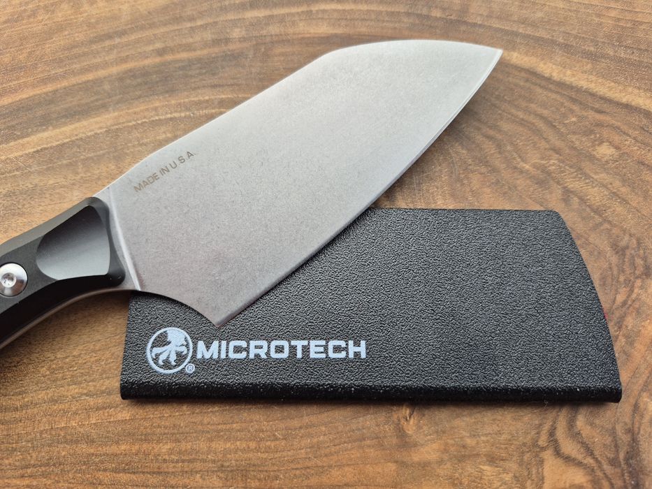 Фиксиран нож Microtech Santoku 3200-10BK,фултанг,G10