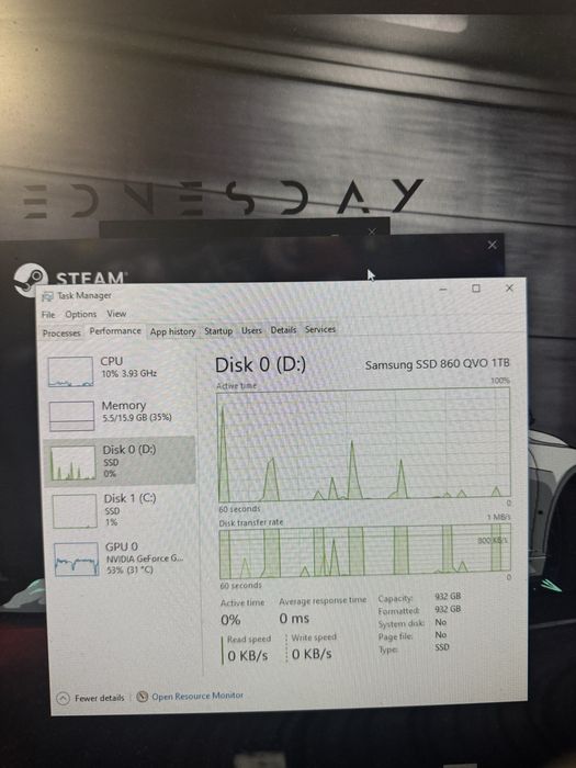 Pc gaming gtx1660 super ghost edition+ monitor acer 75hz 23”